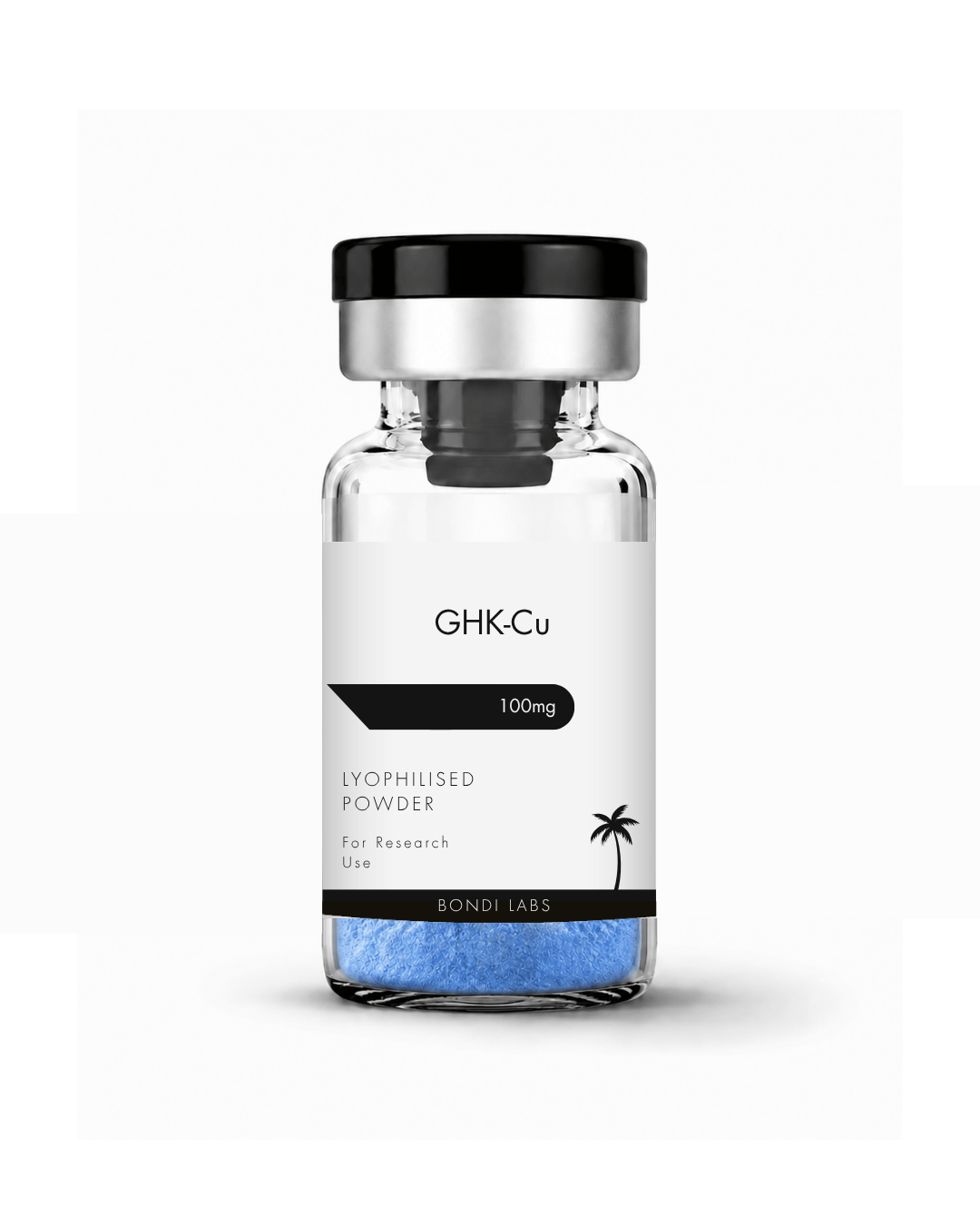 GHK-Cu 100mg copper peptide research vial by Bondi Labs Australia