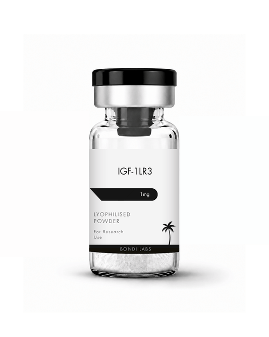 IGF-1 LR3 research peptide vial by Bondi Labs Australia