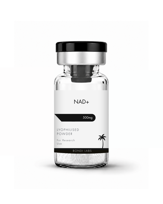 NAD+ 500mg research compound vial by Bondi Labs Australia